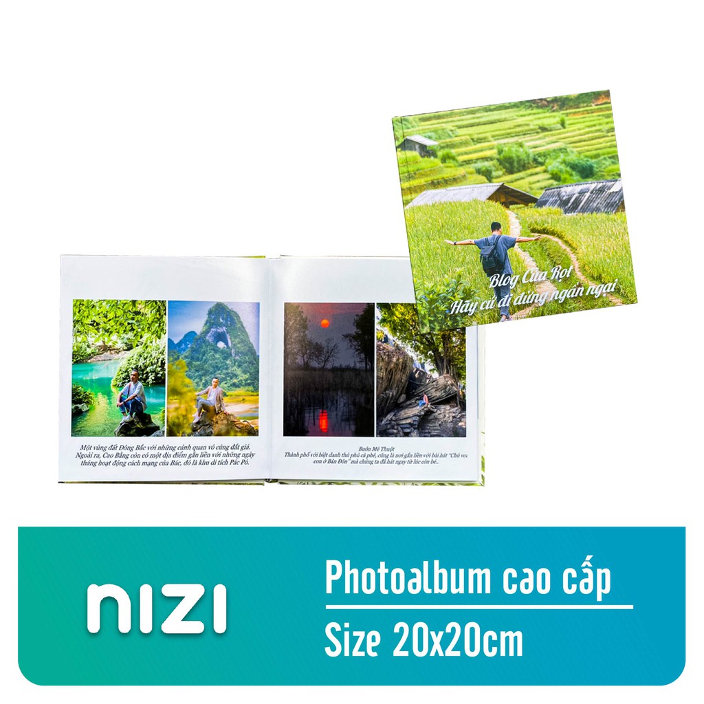 EVoucher-Nizi In PhotoAlbum cao cấp Size 20 x 20 (cm) in 4K-In trên ứng dụng Nizi