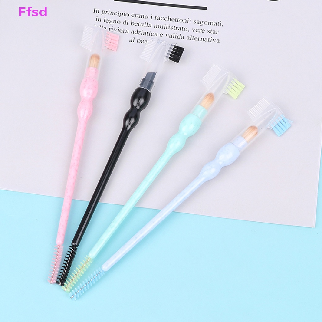 {Ffsd} Bộ Dụng Cụ Trang Điểm Ba Trong Một Ngạnh &amp; Lược Chải Lông Mi Trang Điểm Làm Đẹp * Bán Chạy