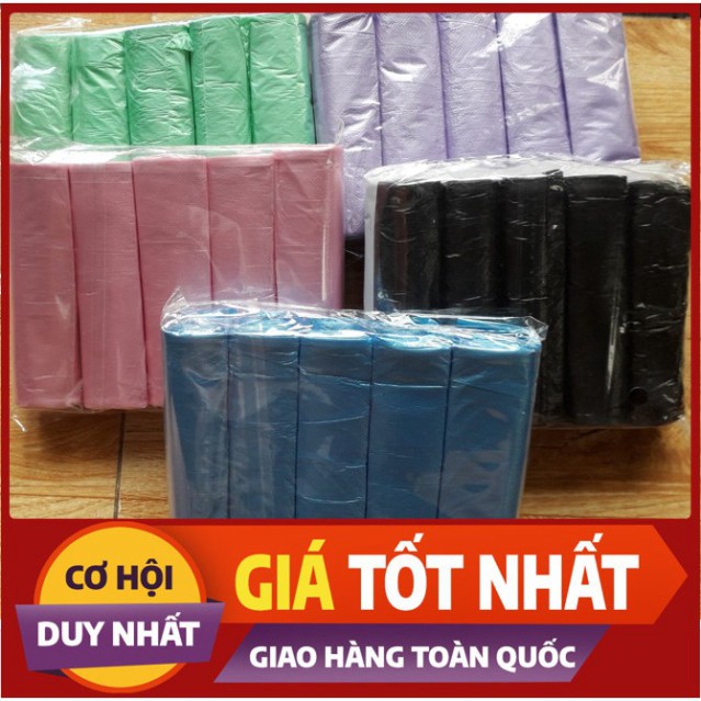 [KHÔNG BÁN LẺ - Hàng Tặng Kèm Khi Mua Deal Sốc]  - 1 Gói Bao Đựng Rác Có 5 Cuộn: Màu Hồng, Xanh Dương, Xanh Lá, Tím, Đen