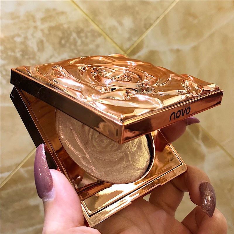 [Hàng mới về] Phấn Bắt Sáng Hình Hoa Hồng Dùng Để Trang Điểm Chất Lượng Cao | BigBuy360 - bigbuy360.vn