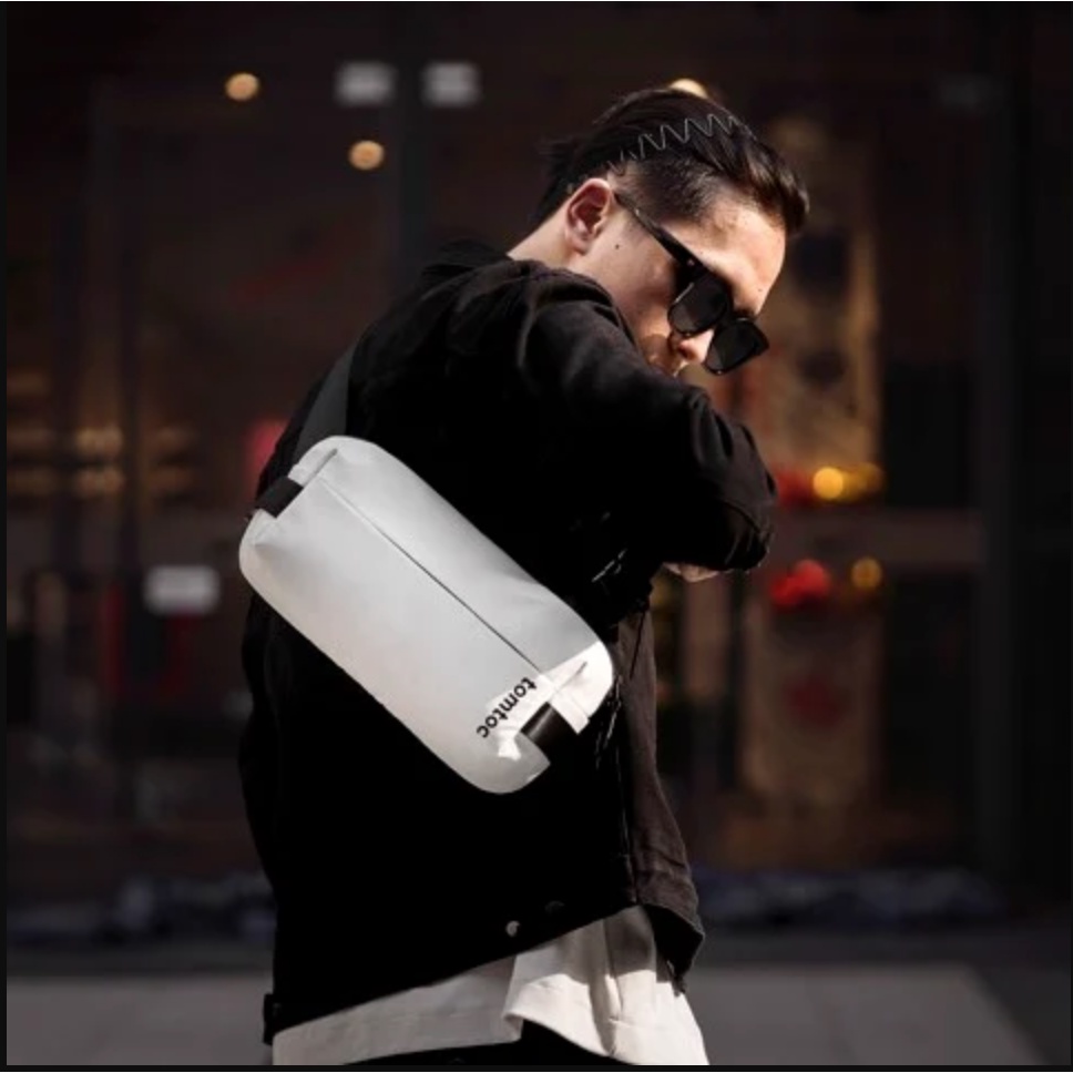 Túi Đeo Chéo Thời Trang Nam Nữ Tomtoc Lightweight Codura Sling Thiết Kế Nhiều Ngăn Chứa Thông Minh, Chống Thấm Nước