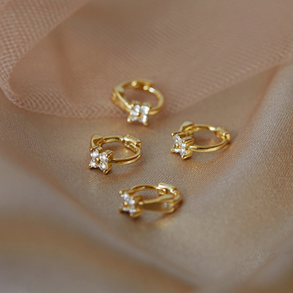 Khuyên Tai Dáng Dài Đính Đá Zircon Lấp Lánh Thời Trang Cho Nam Và Nữ