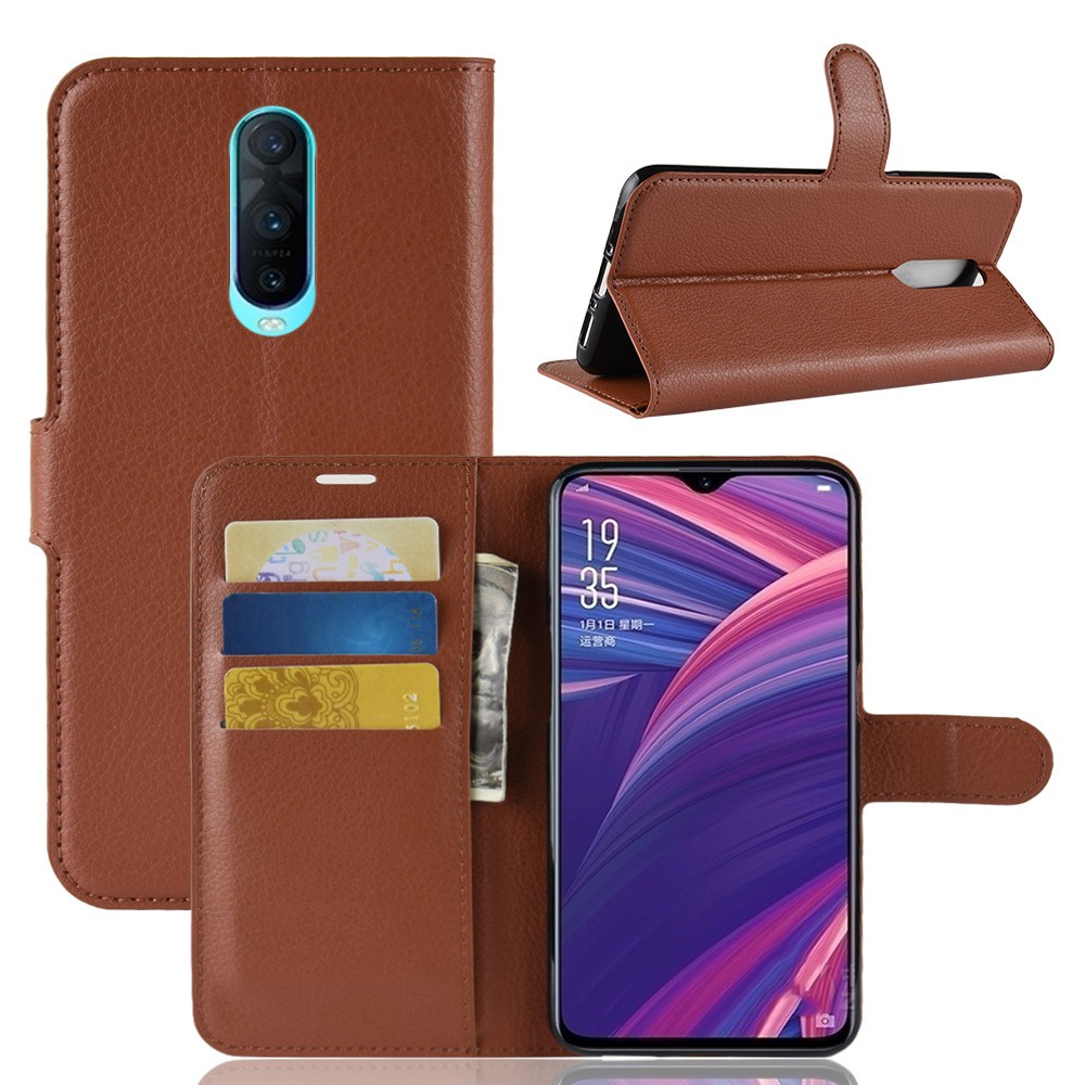 Bao Da Nắp Gập Sang Trọng Có Ví Đựng Thẻ Và Giá Đỡ Cho OPPO R17 /R17 Pro 8 Màu