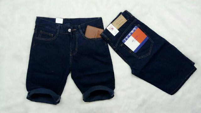 Quần sọt jean Nam đơn giản