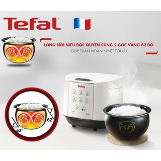 Nồi cơm điện tử Tefal RK732168 1.8L - 750W (Trắng)