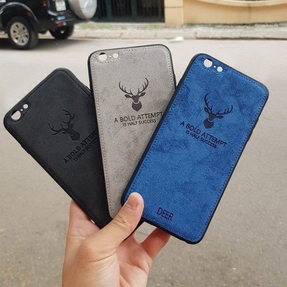 Ốp lưng DEER loại 1 giả da cho iPhone đủ các mã iPhone 6 6s 7 7s 6 Plus 7 Plus 8 Plus iPhone X XS XR XS MAX