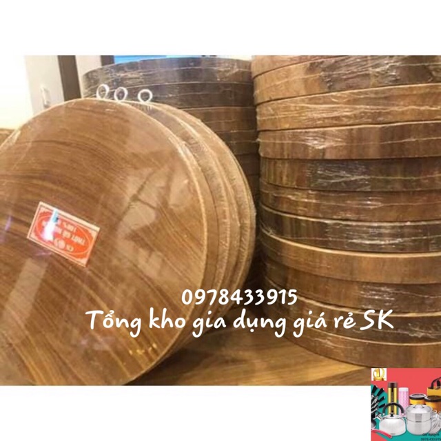 Thớt gỗ nghiến tròn không tâm đường kính 30-32 dày 3-3,5 cm băm thái chặt thoải mái( ĐỒ GIA DỤNG SK)