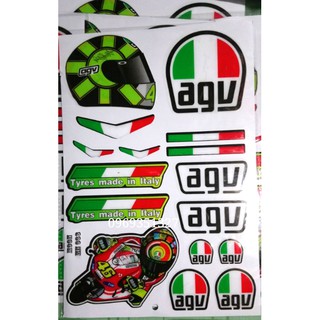 Bộ tem dán nón AGV