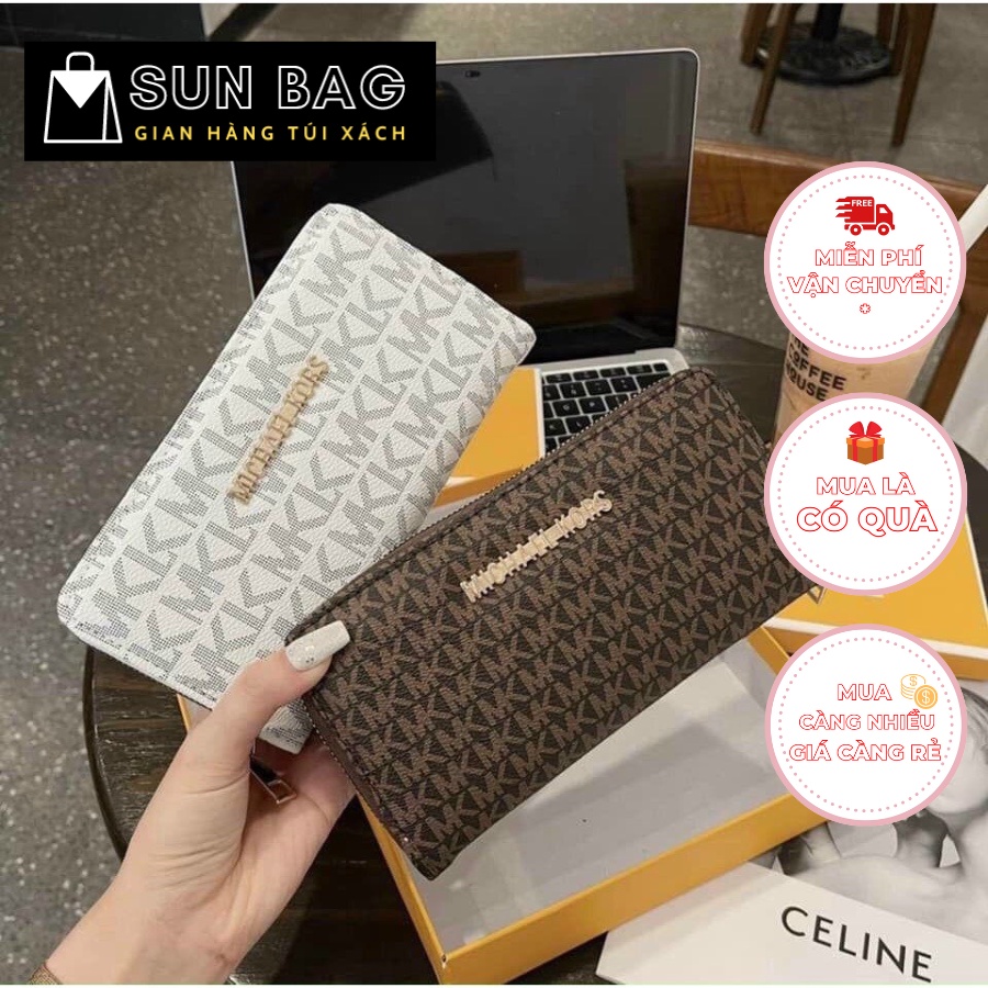 Ví nữ dài cầm tay, đựng thẻ, điện thoại, chìa khóa dùng đi chơi đi học, da cao cấp size 20cm SB054
