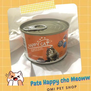 Pate Happy Cat dành cho chó mèo 160gr