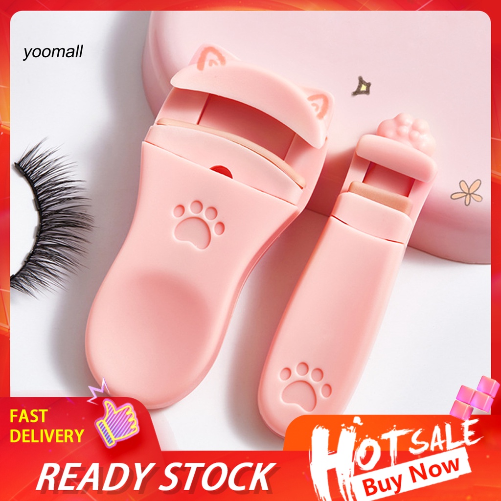 Kẹp bấm mi mini thiết kế hình chú mèo dễ thương cho nữ
