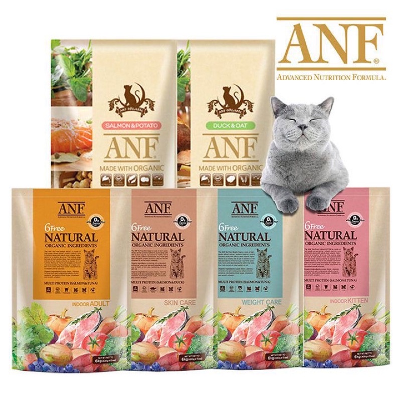 Hạt ANF 6Free Organic INDOOR cho mèo 🐈