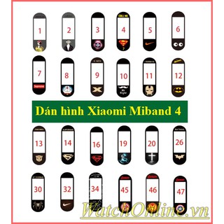 Miếng dán hình Xiaomi Miband 4