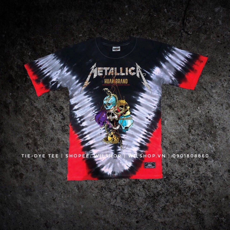 ÁO ROCK TIE-DYE METALLICA - GUNS N’ ROSES - PINK FLOYD | ROCK BAND TEE - VINTAGE - ÁO THUN PHÔNG NHẠC ROCK