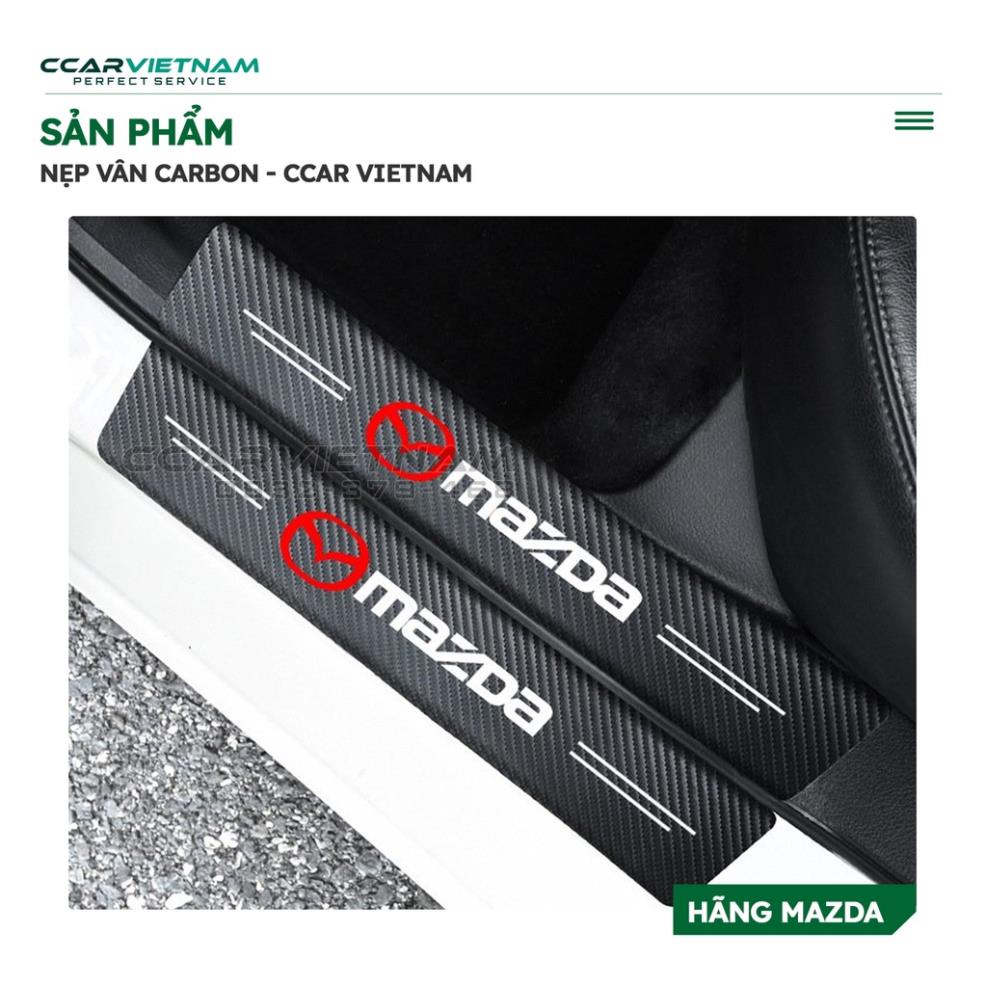 Miếng Dán Carbon Chống Trầy Xước Bậc Cửa, Cốp Xe Ô Tô Mazda, Hyundai, Toyota, Kia, KIA NEW, Ford, Mitsubishi, Peugeot