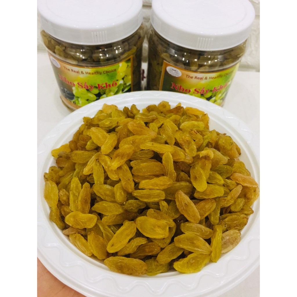 Hộp 500gr Nho Vàng Sấy Lạnh Dẻo Ngon | BigBuy360 - bigbuy360.vn