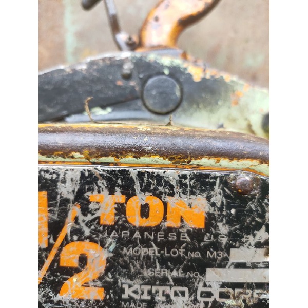 Palăng xích kéo tay Kitô 1,5 tấn hàng Nhật bãi