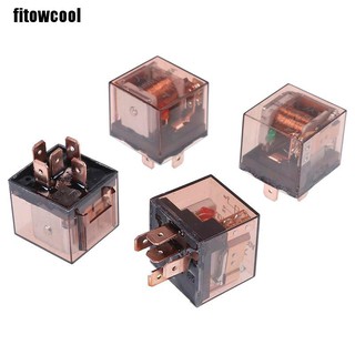 Fcvn Waterproof automotive relay 12/24V 100A 4/5Pin SPDT car control device relays Motivated