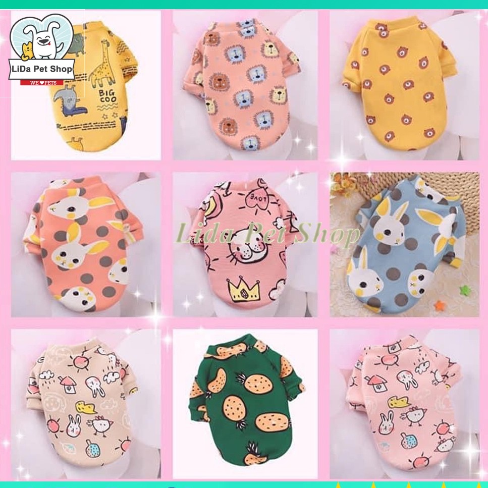 Áo Nỉ cho Chó Mèo Thú Cưng - Hàng đẹp cực xinh - Long Vũ Pet Shop