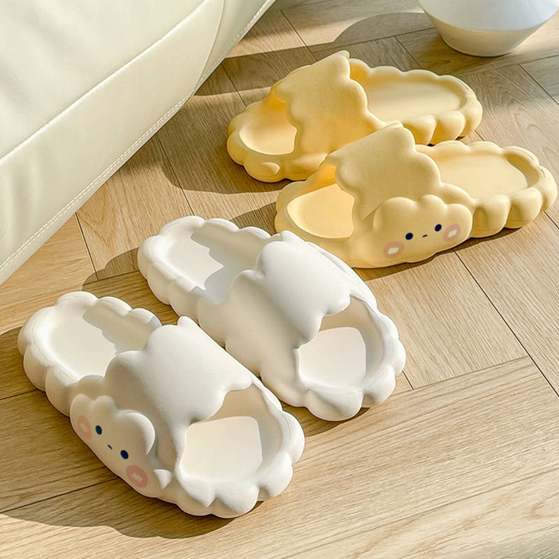 Dép Đi Trong Nhà Đế Dày Hình Đám Mây Xinh Xắn Dành Cho Nữ