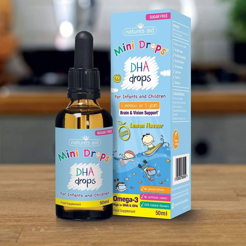 Mini drops ( D3, Tăng cường miễn dịch, DHA, Vitamin) Sản xuất tại Anh