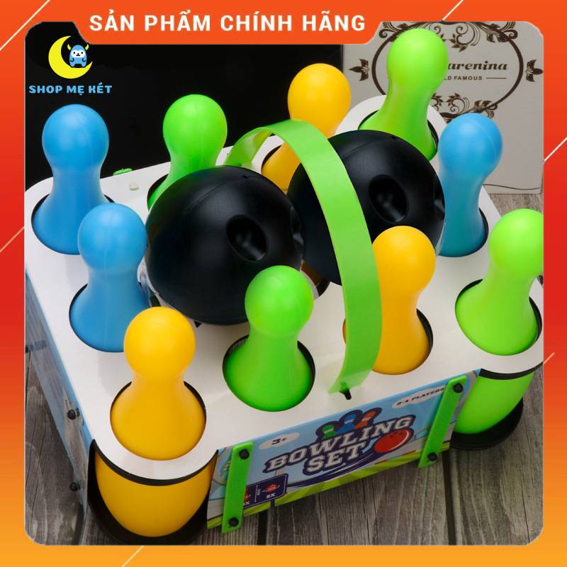 Bộ trò chơi ném bowling loại to- hấp dẫn, sôi động và hào hứng-loại 10 chai và 2 bóng