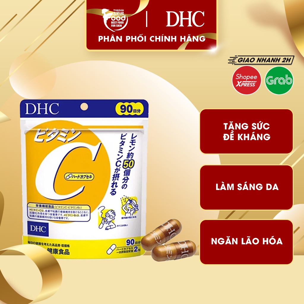 Viên Uống Trắng Da Bổ Sung Vitamin C DHC Vitamin C Hard Capsule