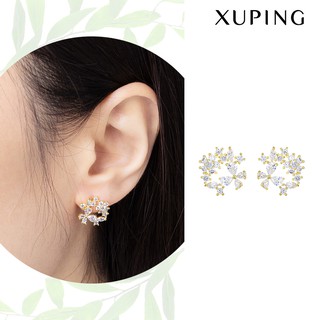 Bông Tai Nữ Bạc 925 Mạ Vàng 14K, Thiết Kế Phong Cách Hàn Quốc - XPBT72