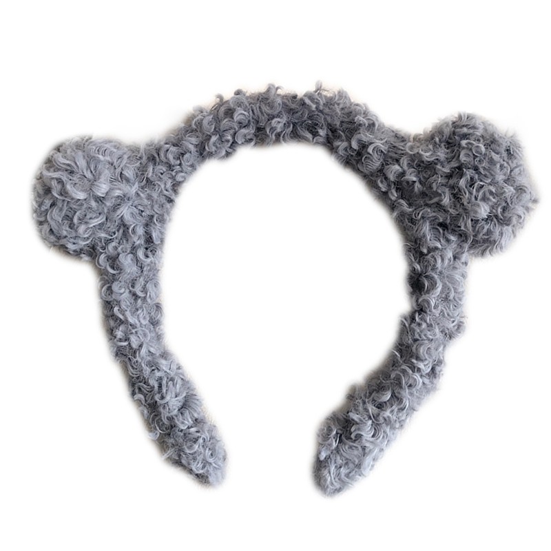 Cài tóc tai gấu chất liệu lông nhung màu kẹp dễ thương cho nữ