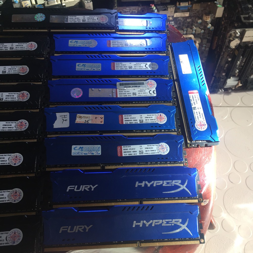 DDR3 RAM 8G - BUS 1600 - HIỆU KINGTON FURY CHÍNH HÃNG TẢN NHIỆT XANH - ĐEN KHÔNG KÉN MAIN VI TÍNH BẮC HẢI | BigBuy360 - bigbuy360.vn