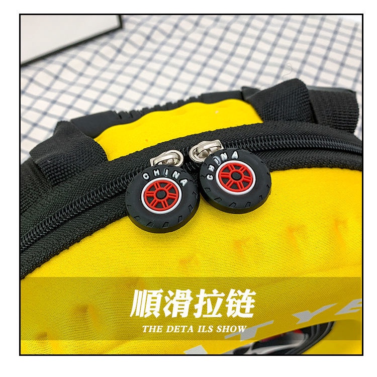 Balo Đi Học Hình Bánh Xe Hơi Hoạt Hình Dễ Thương Cho Bé