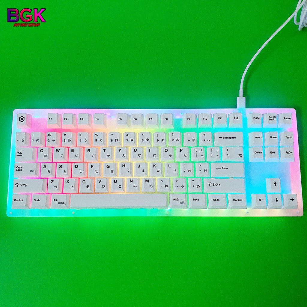 Bộ Keycap Song Ngữ Anh - Nhật Thick PBT Cherry Profile Dye Sub 130 Nút cân được hầu hết các layout dị