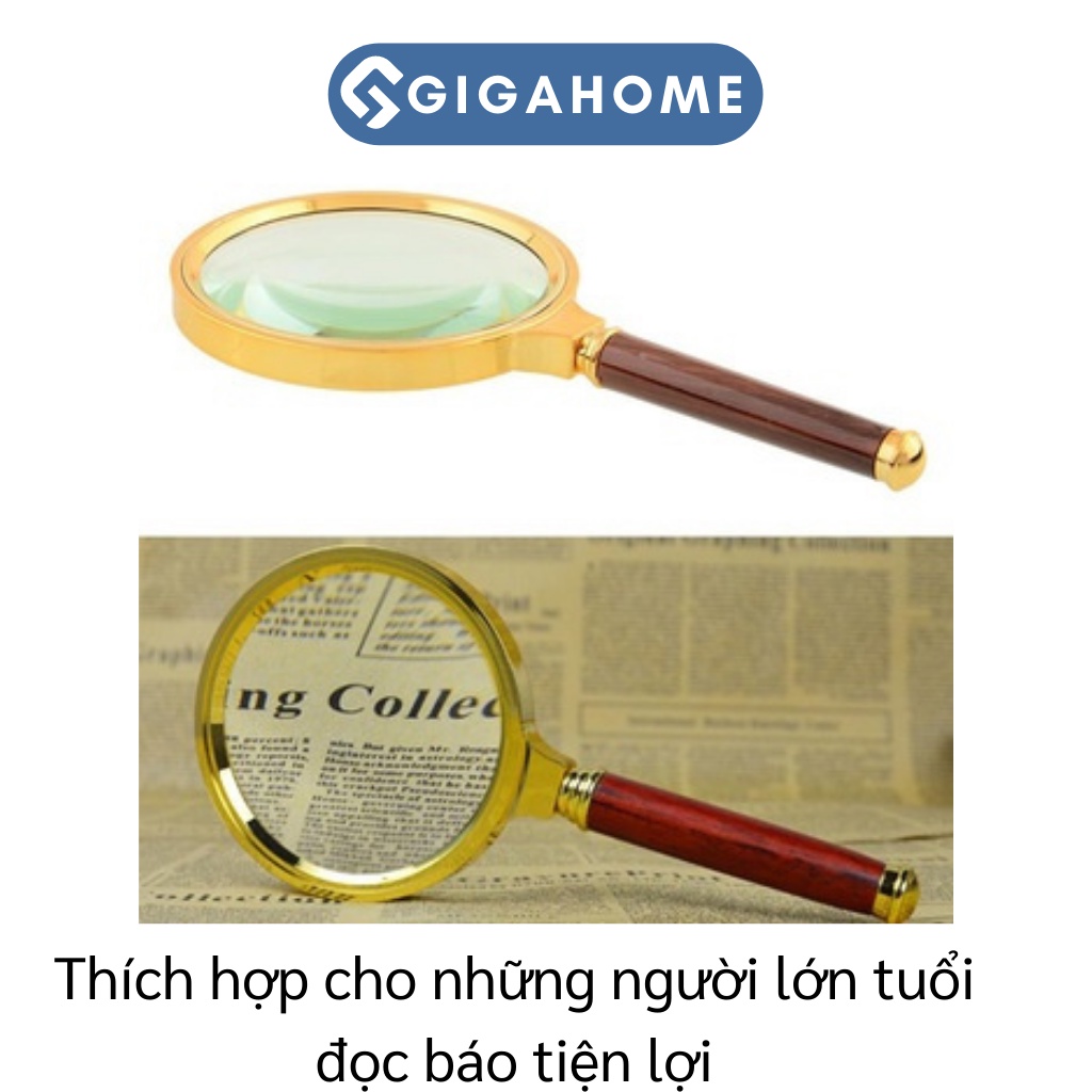 Kính Lúp Phóng Đại Đường Kính 8cm GIGAHOME Phóng To Gấp 10 Lần 2639
