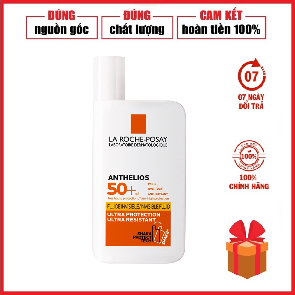 [ Giảm 50% ] Kem chống nắng dạng sữa lỏng nhẹ không nhờn rít La Roche-Posay Anthelios Invisible Fluid SPF 50+ 50ml | BigBuy360 - bigbuy360.vn