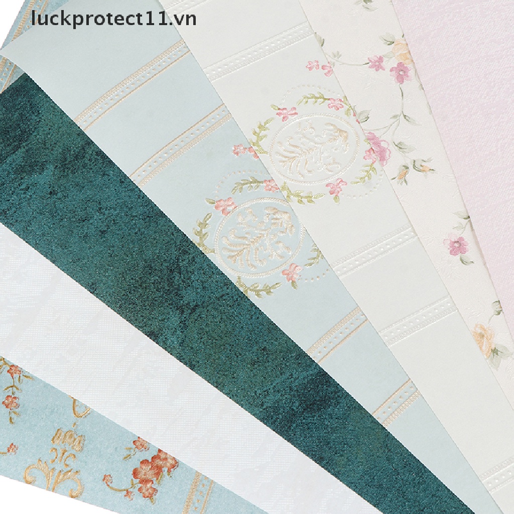 Giấy Dán Tường Phong Cách Vintage Trang Trí Nhà Búp Bê Tỉ Lệ 1: 12