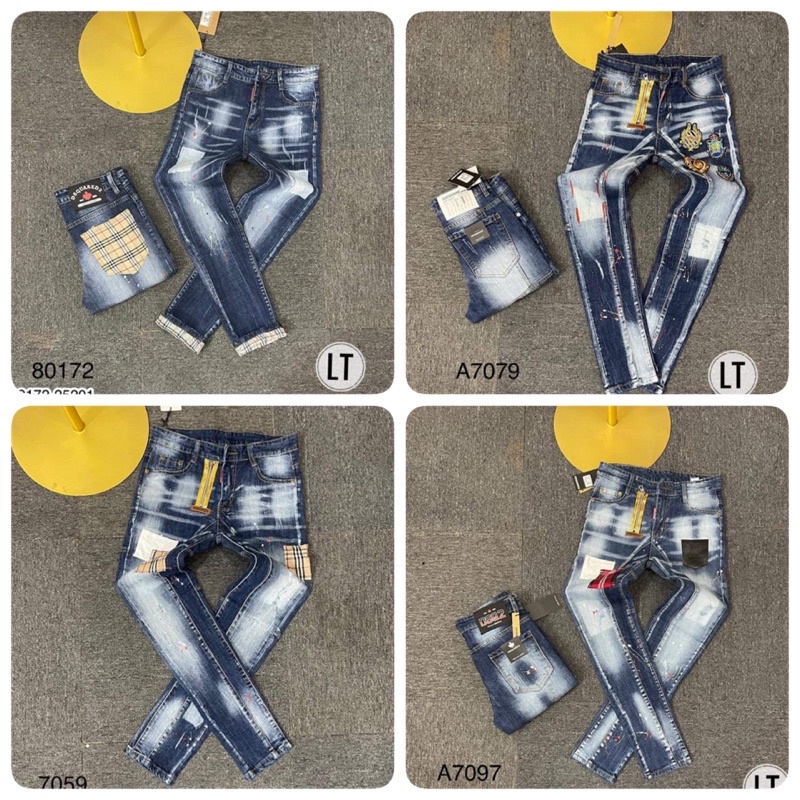 Siêu phẩm quần bò nam Dsq cao cấp_quần jean nam hot hit