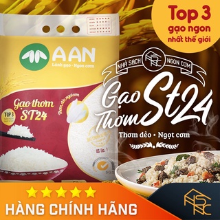 Gạo st24, top 3 gạo ngon thế giới, thơm dẻo, ngọt cơm, giàu dinh dưỡng - a an 5 kg
