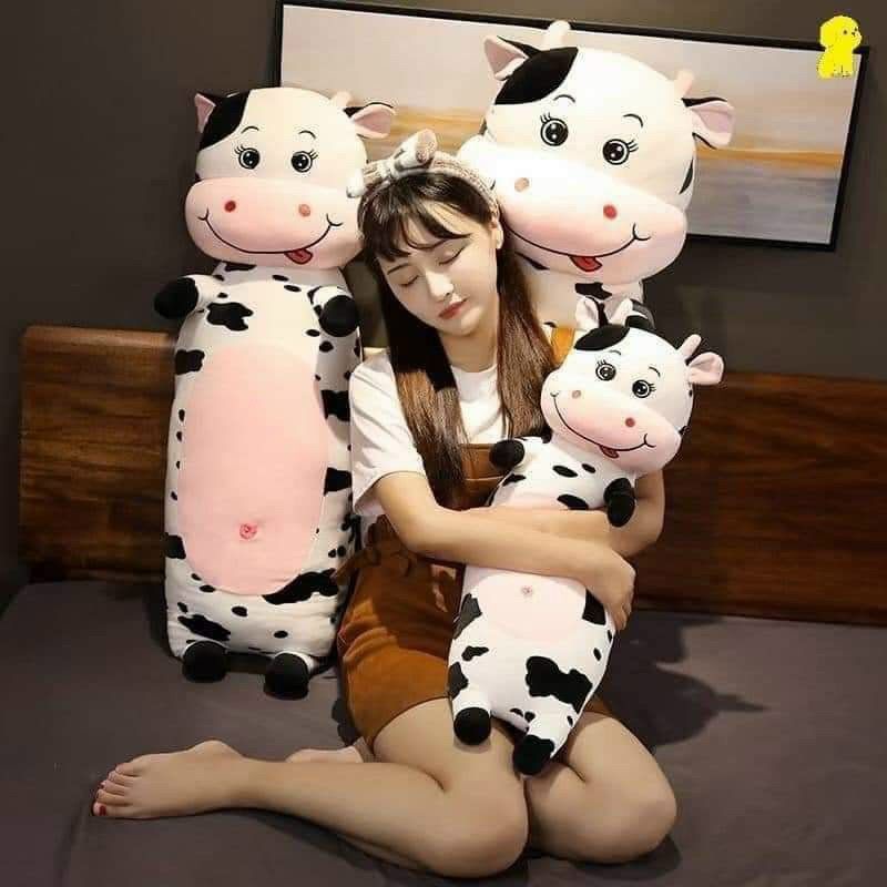 Thú bông Bò sữa size lớn 1m2, 1m, 70cm. Ảnh thật