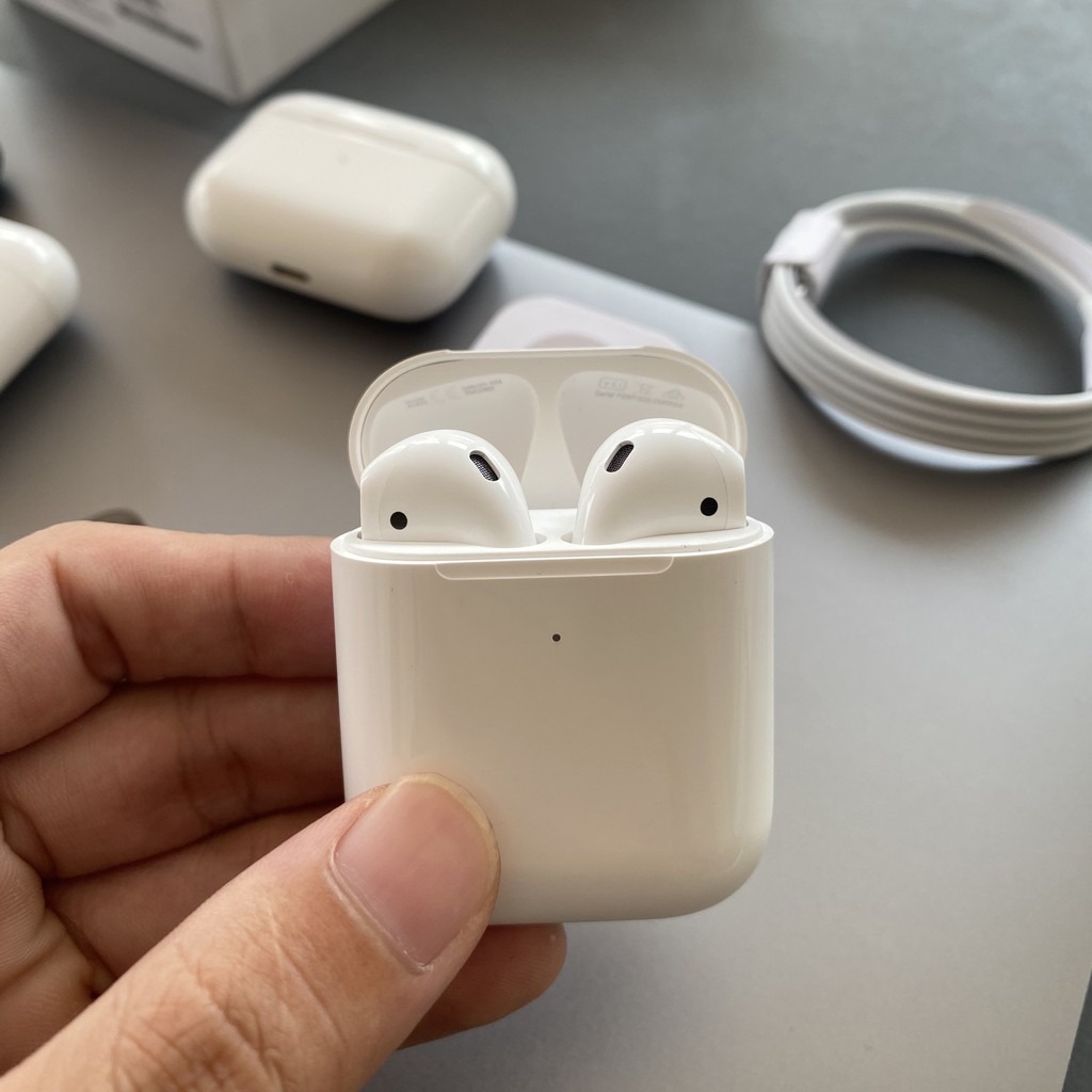 Tai Nghe TWS AirPod 2 Siêu Cấp [Chip Louda 1562M] Pin 5h Liên Tục 💕  Tặng Kèm Case Trị Giá 80K