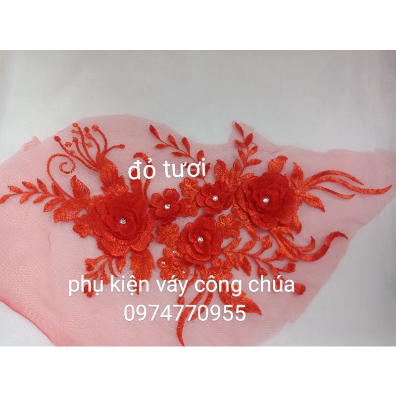 Hoa ren trang trí váy ,áo .