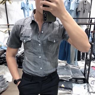 Sơmi jean mới phục vụ ae đây