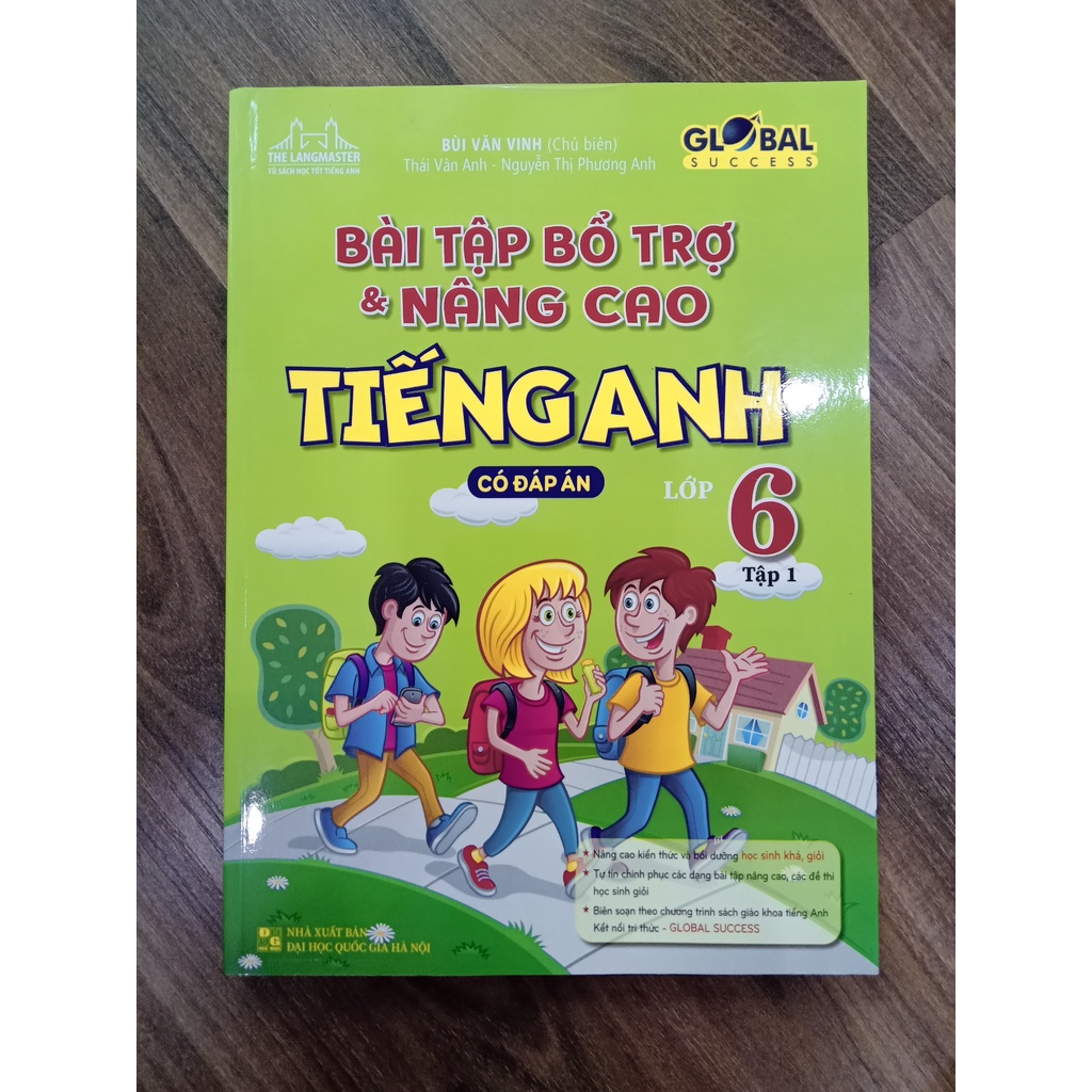 Sách - Bài Tập Bổ Trợ &amp; Nâng Cao Tiếng Anh Lớp 6 (Tập 1 ) có đáp án
