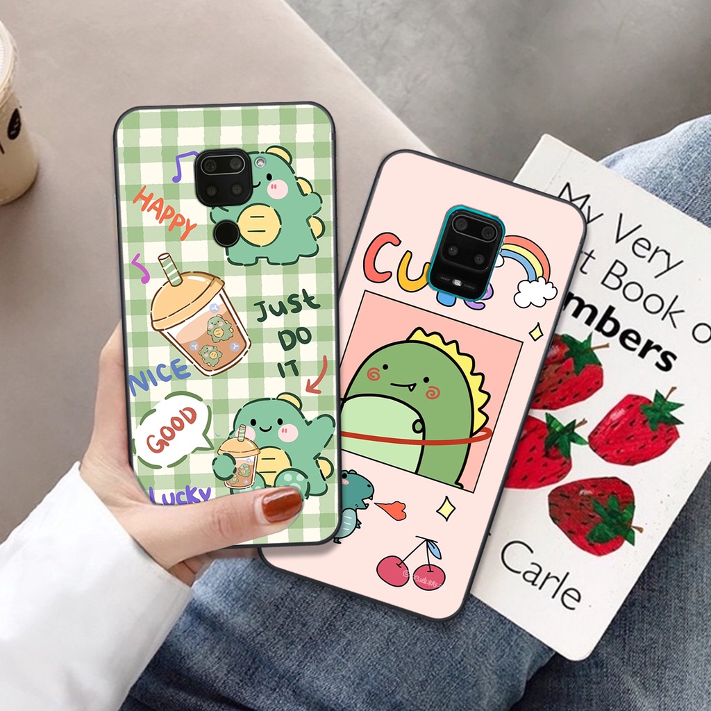 Ốp lưng Xiaomi Redmi Note 9 - 9S - 9 Pro in hình khủng long cute