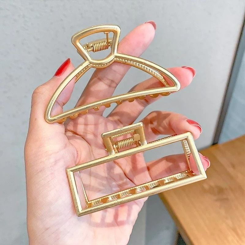 Kẹp Tóc Kim Loại Hình Xương Cá Đính Đá Ngọc Trai Giả Thời Trang Hàn Quốc