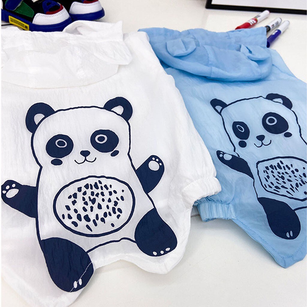 Áo khoác chống nắng cho bé in hình gấu cute Kangmin-Kids, áo chống năng cho bé trai bé gái, quần áo trẻ em từ 6-18kg