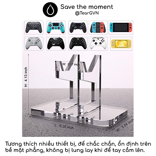 Giá đỡ bằng nhựa Acrylic cho tay cầm Playstation / Xbox / Nintendo Switch