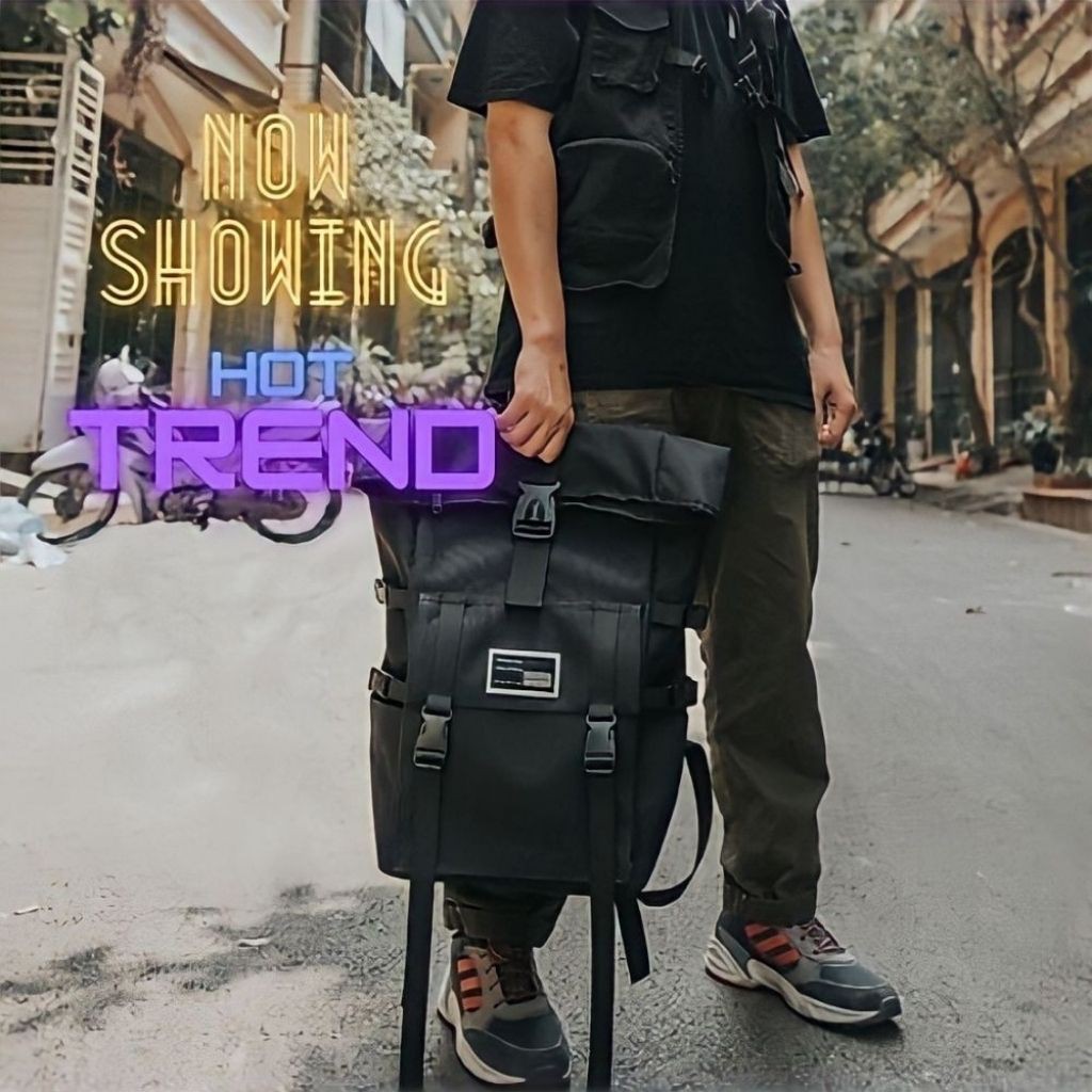 Balo Nam Nữ Thời Trang Đi Học Đi CHơi Ulzzang Basic Có Ngăn Đựng Laptop - Balo Du Lịch