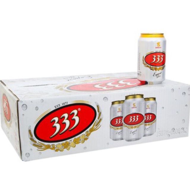 Thùng 24 lon bia các loại ( Hà Nội, Sài Gòn, 333)