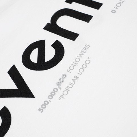 Áo Thun Levents Popular Logo White/ Black