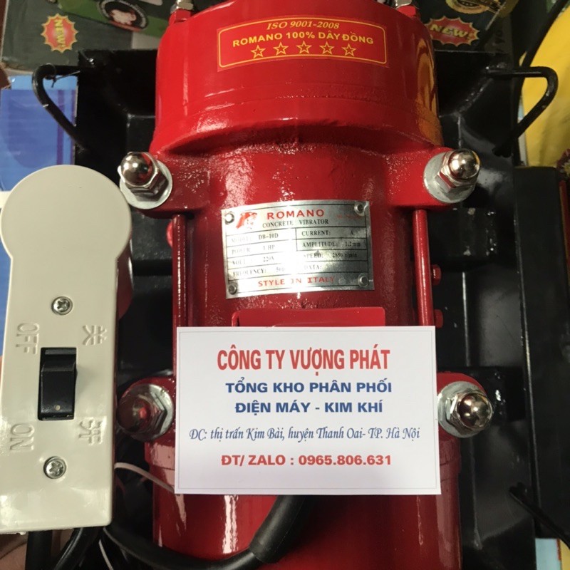 MÁY ĐẦM RUNG ROMANO 750w DÂY ĐỒNG 100%